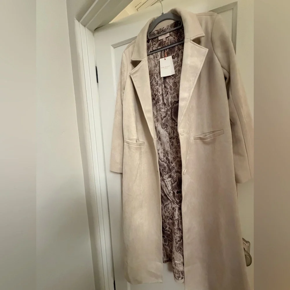 Skies Are Blue Western Fringe Long Coat - Picture 6 of 12